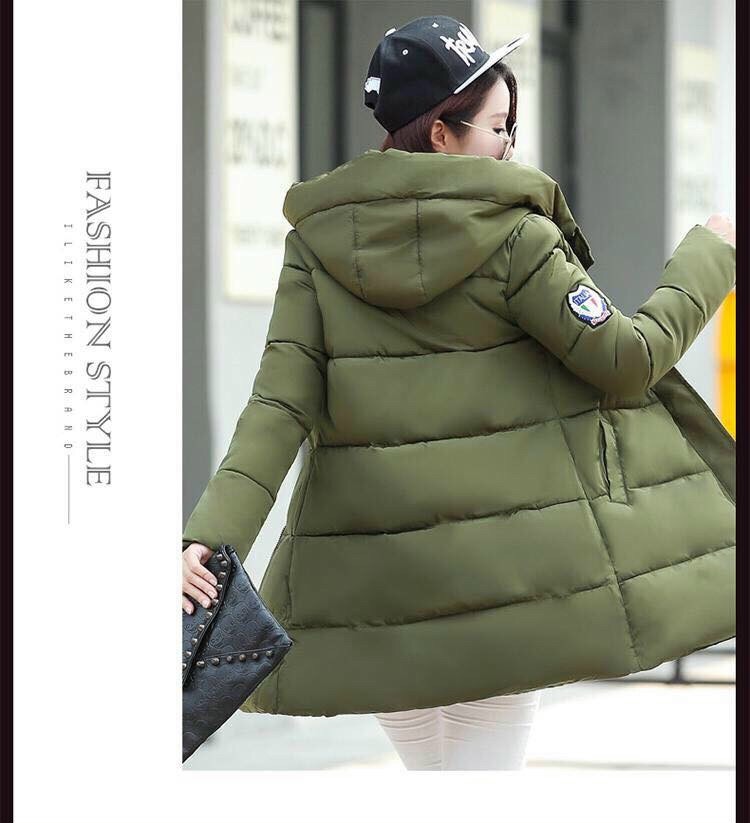 Áo Khoác phao Nón  LOgo Cao Cấp - AOKHOAC42